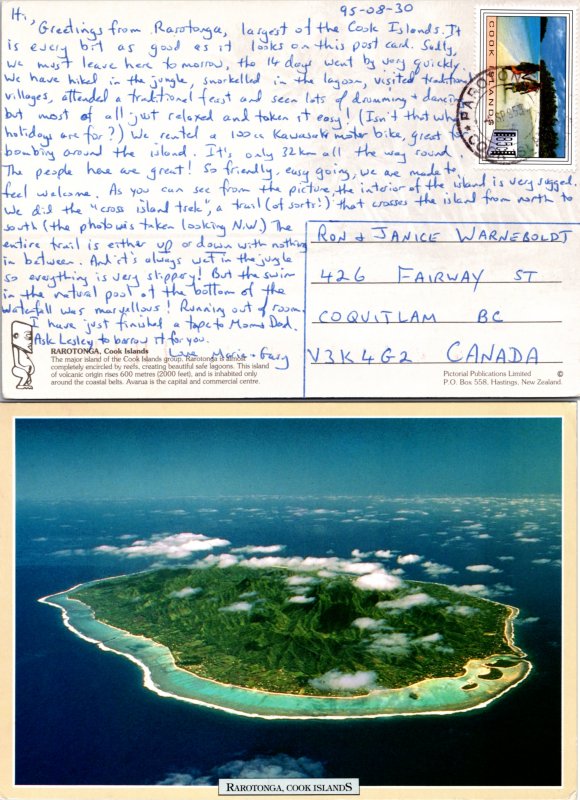 Cook Islands, Picture Postcards