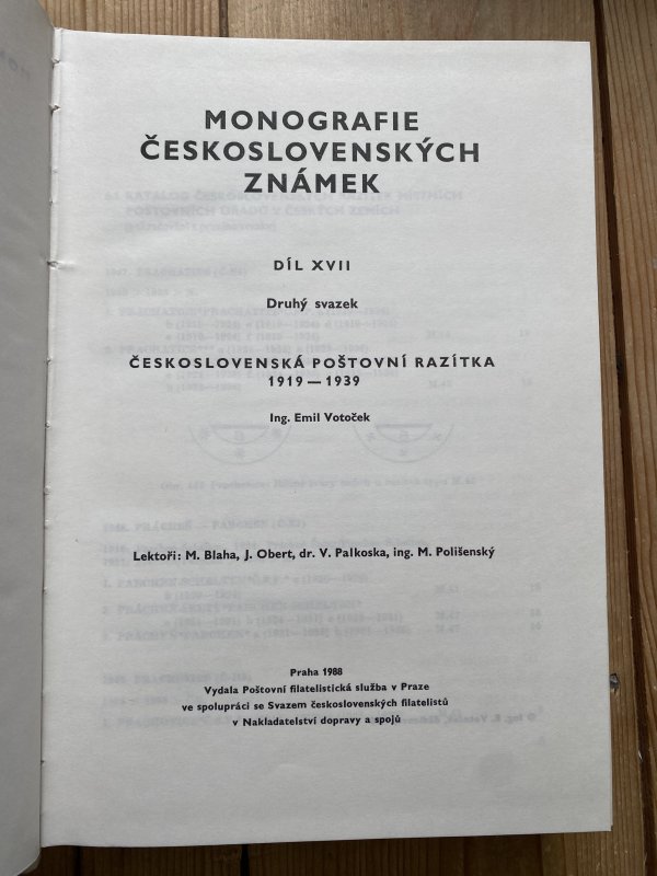 MONOGRAFIE CESKOSLOVENSKYCH ZNAMEK (Volume 17) Hardbound w/ dust jacket