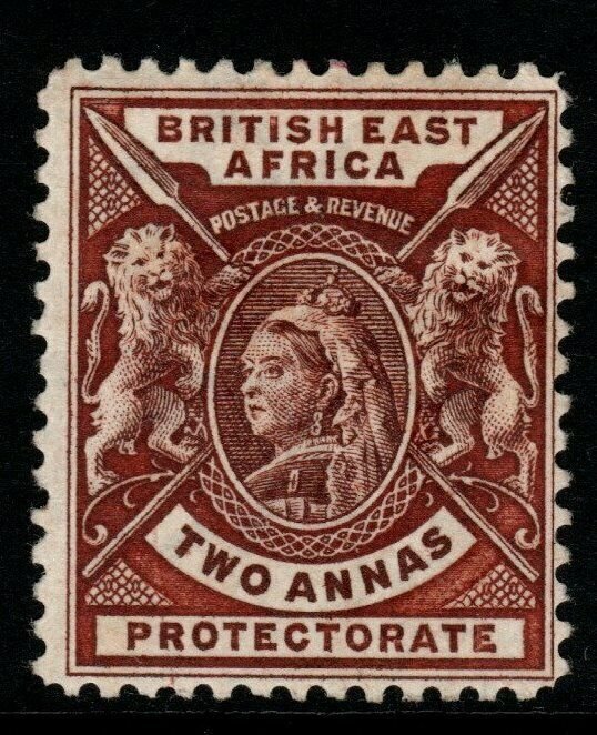 BRITISH EAST AFRICA SG67 1896 2a CHOCOLATE MTD MINT