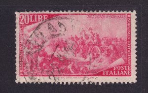 ITALY 503 FROM 1948 20L USED VF SECONDS CREASES - B2