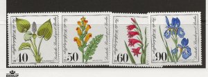 Germany Berlin 1981 Wild Flowers set of 4 sg.B622-5   MNH