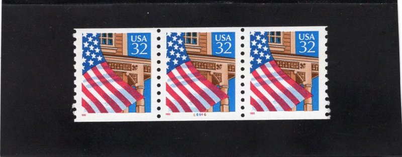 2913 Flag over Porch, MNH PNC/3, #66646