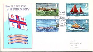 Guernsey, Worldwide First Day Cover, Ships