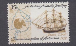 J38788, jlstamps, 1972 australia antarctic hv of set mnh #L22 cook