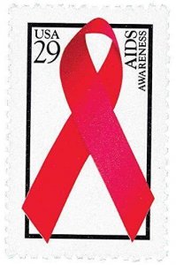 1993 AIDS Awareness Single 29c Postage Stamp, Sc#2806, MNH, OG
