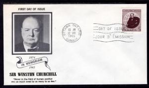 Canada 440 Churchill Rose Craft Pencil FDC