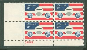 United States #C90 Mint (NH) Plate Block