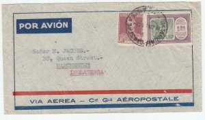 1938, Buenos Aires, Argentina to Manchester, England, Airmail (31679)