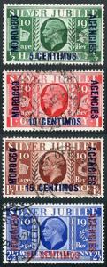 Morocco Agencies SG149/52 1935 KGVI Silver Jubilee Set with Opt VFU