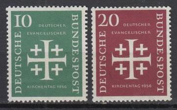 Germany - 1956 Synod Emblem Sc# 744/745 - MNH (7527)