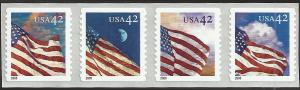 # 4244-4247 MINT NEVER HINGED FLAGS