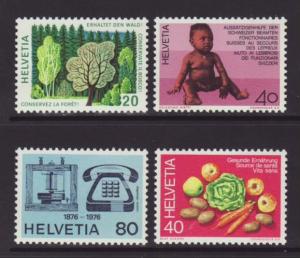 Switzerland 610-613 MNH VF