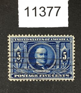 MOMEN: US STAMPS # 326 XF USED LOT #11377