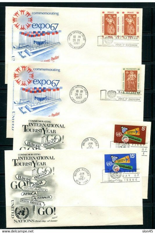 UN 1967 Accumulation 18 First Day of issue Covers  11879
