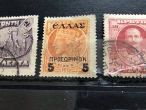 Crete mounted mint or used stamps  Ref 64500 