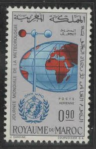 Morocco Scott C10  MNH** 1964 Meteorology airmail stamp