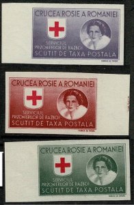 Romania red cross MNH imperf