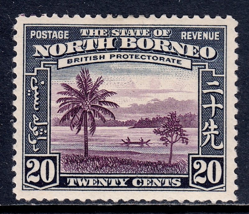 North Borneo - Scott #202 - MH - Hinge thin - SCV $14