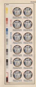 Scott#  1768   unused  OG MNH Plate Block of 12