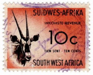 (I.B) South-West Africa Revenue : Duty Stamp 10c