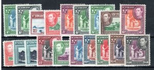 St Vincent 1949-52 set SG 164-77 MH