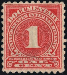 R207 1¢ Documentary Stamp (1914) MH
