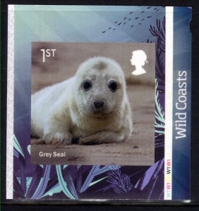 GB 2021 QE2 1st Wild Coasts Grey Seal Umm Self Adhesive SG 4554 Ex PM 81 (L773