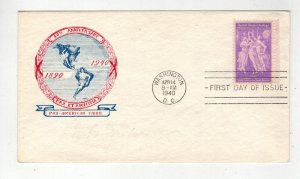 1940 PAN AMERICAN UNION 50th ANNIVERSARY 895-30 HEYL CACHET