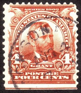 1903, US 4c, Grant, Used, Sc 303