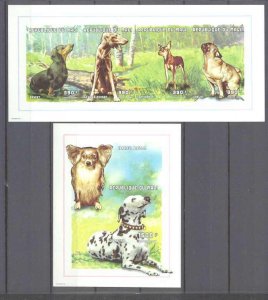 Mali 976-77 MNH imperf. s/s Dogs