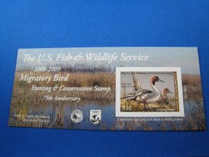 UNITED STATES 2008 DUCK STAMP - Scott #RW75a    MNH