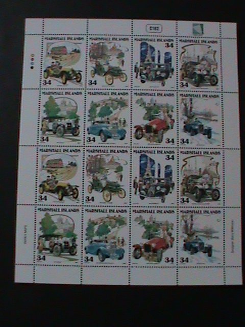 ​MARSHALL ISLANDS-2001-SC#788-LOVELY CLASSIC ANTIQUE CARS-MNH SHEET-VERY FINE