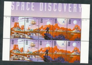 3238 - 3241 Space Discovery MNH Top plate block of 10