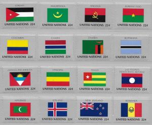 United Nations 477-92 Flags set MNH