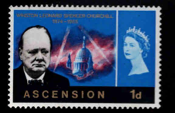 ASCENSION  Scott 96 MH* Churchill stamp