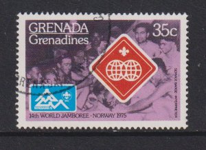 Grenada Grenadines #86 cancelled  1975 Jamboree Lillehammer  35c