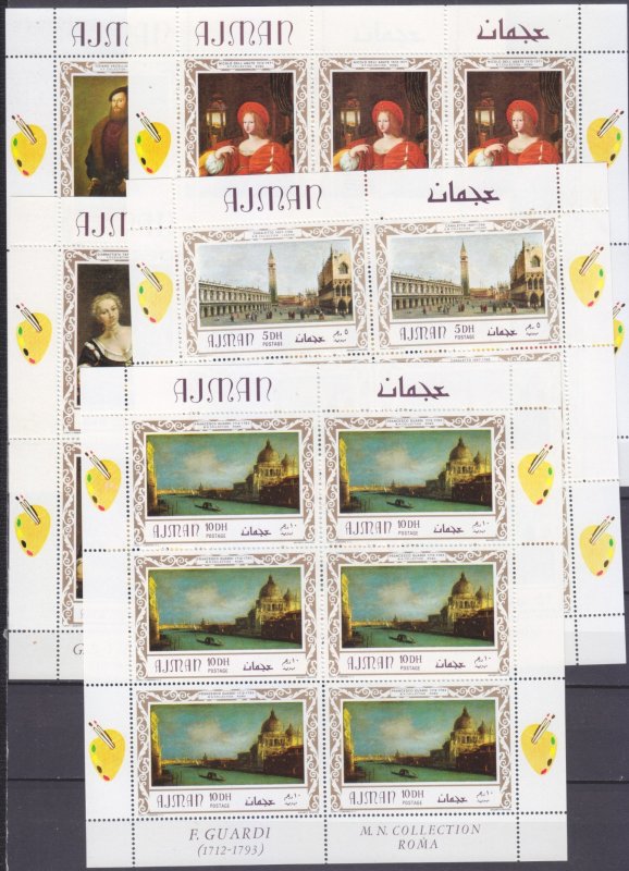 1969 Ajman 419KL-423KL Painting - Italian 40,00 €