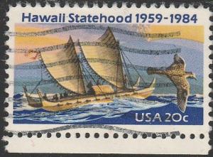 2080 - .20 Hawaii Statehood used f-vf.