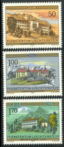 LIECHTENSTEIN 1985 ORDERS AND MONASTERIES Set Sc 806-808 MNH