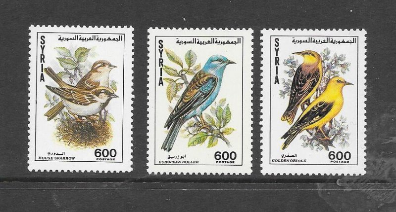 BIRDS - SYRIA #1238-40 LH