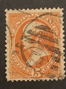 US Stamps - SC# 189 - Used - Grid Xcl - SCV = $27.50