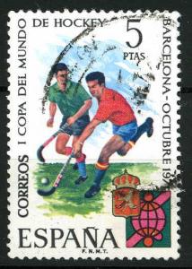 Spain 1971 - Scott 1693 used - 5p, 1st world Hockey cup 