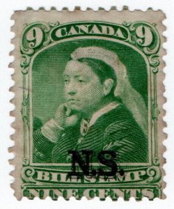 (I.B) Canada Revenue : Nova Scotia Bill Stamp 9c