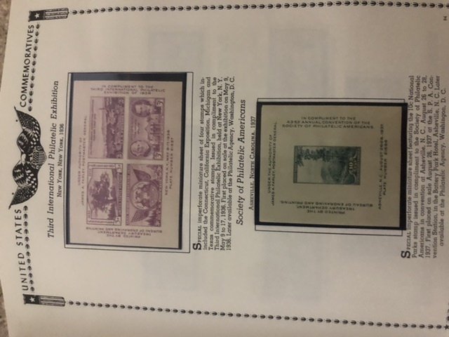 The All American Stamp Album Mint Stamps Very Nice Starts At 1933 Almost Full