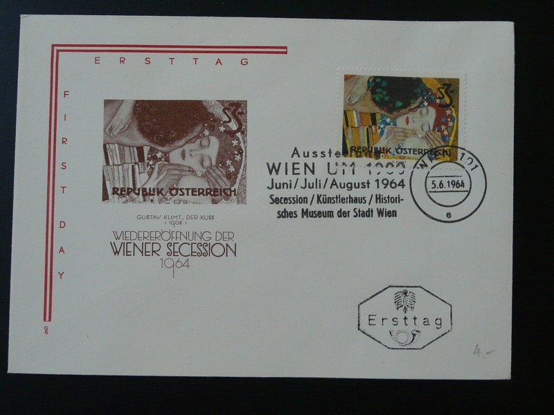 paintings Gustav Klimt modern art FDC Austria 79213