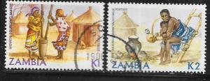 Zambia #251-253 1k & 2k    (U)  CV$1.80