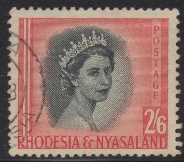 Rhodesia & Nyasaland - 1954 QEII 2s6d Used SG 12