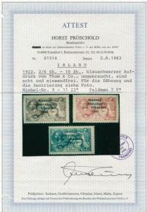 IRELAND 36-38 MINT NH CERTIFICATE