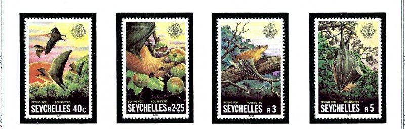 Seychelles 479-82 MNH 1981 Flying Foxes