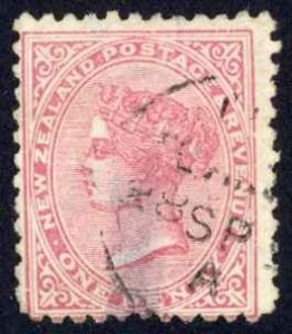 New Zealand Sc# 61b Used (perf 12X11.5) 1882 Queen Victoria 